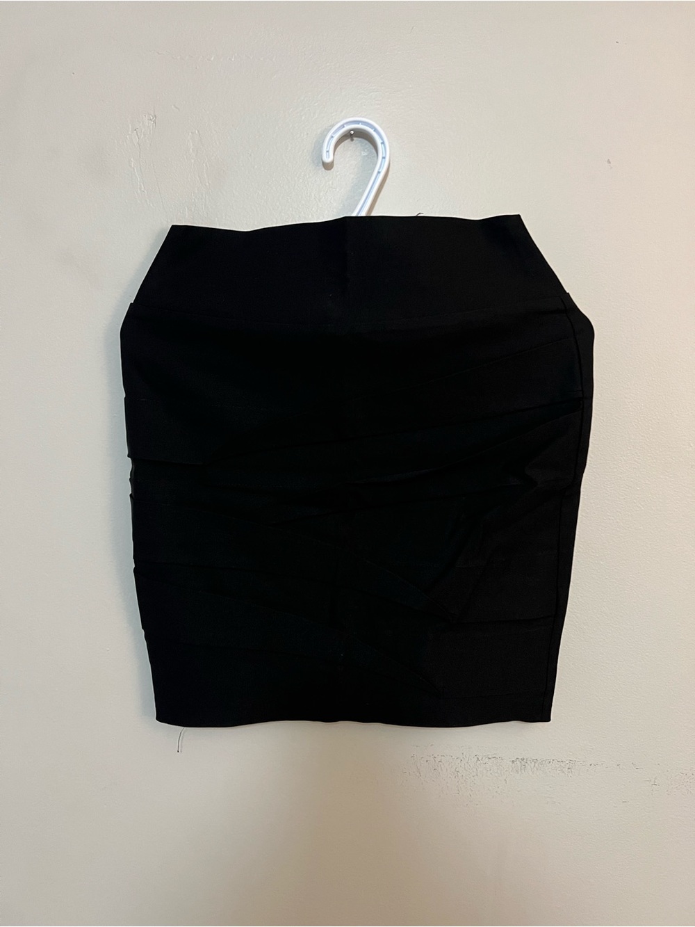 Eclipse Black Pencil Skirt with Subtle Paneling